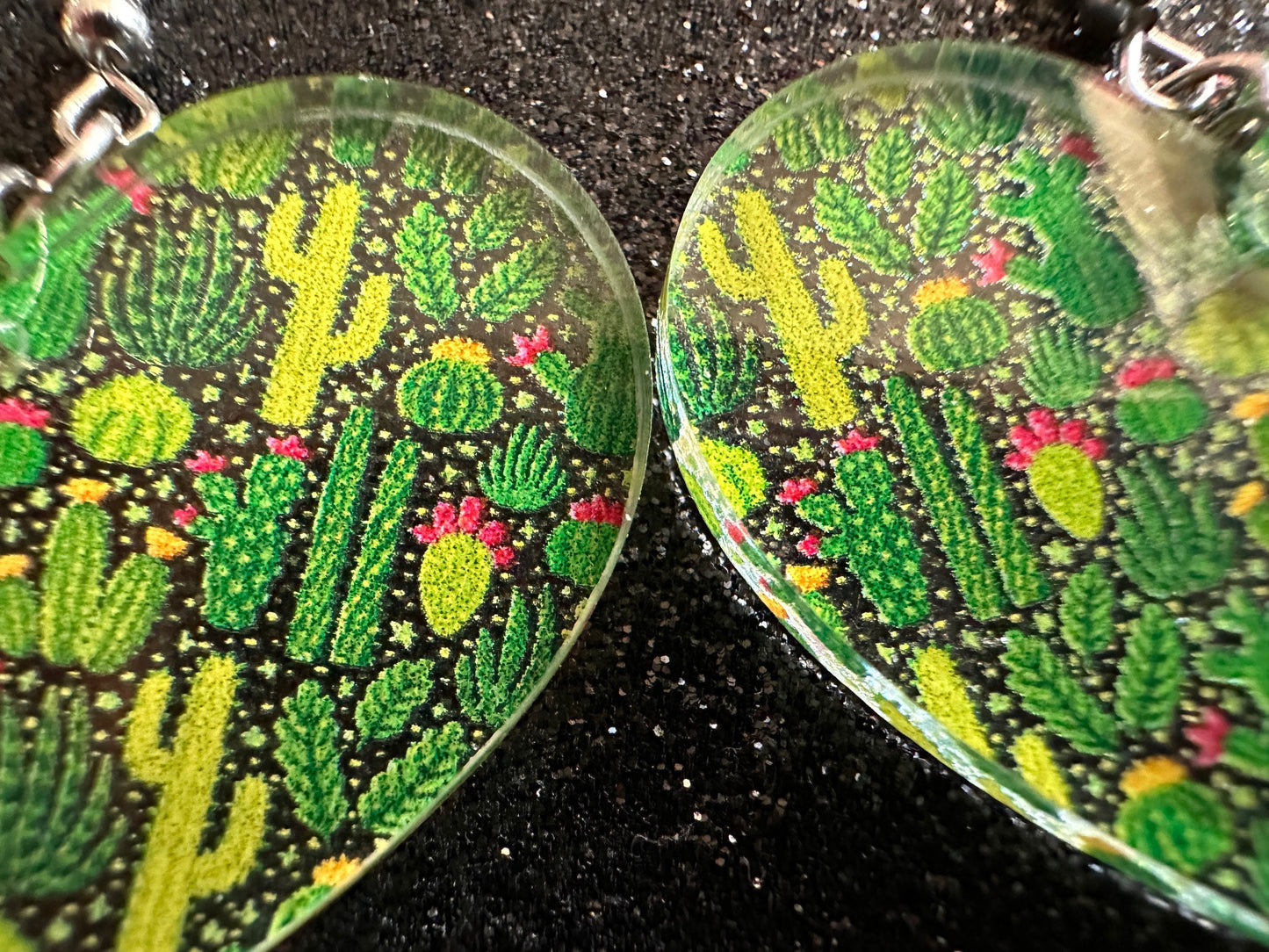 Cactus Earrings: Laser Cut Acrylic Cacti, Green Earrings, Plants, Tropical, Cactuses, Desert, Floral, Gardening, Best Gifts for Her/Him/Them