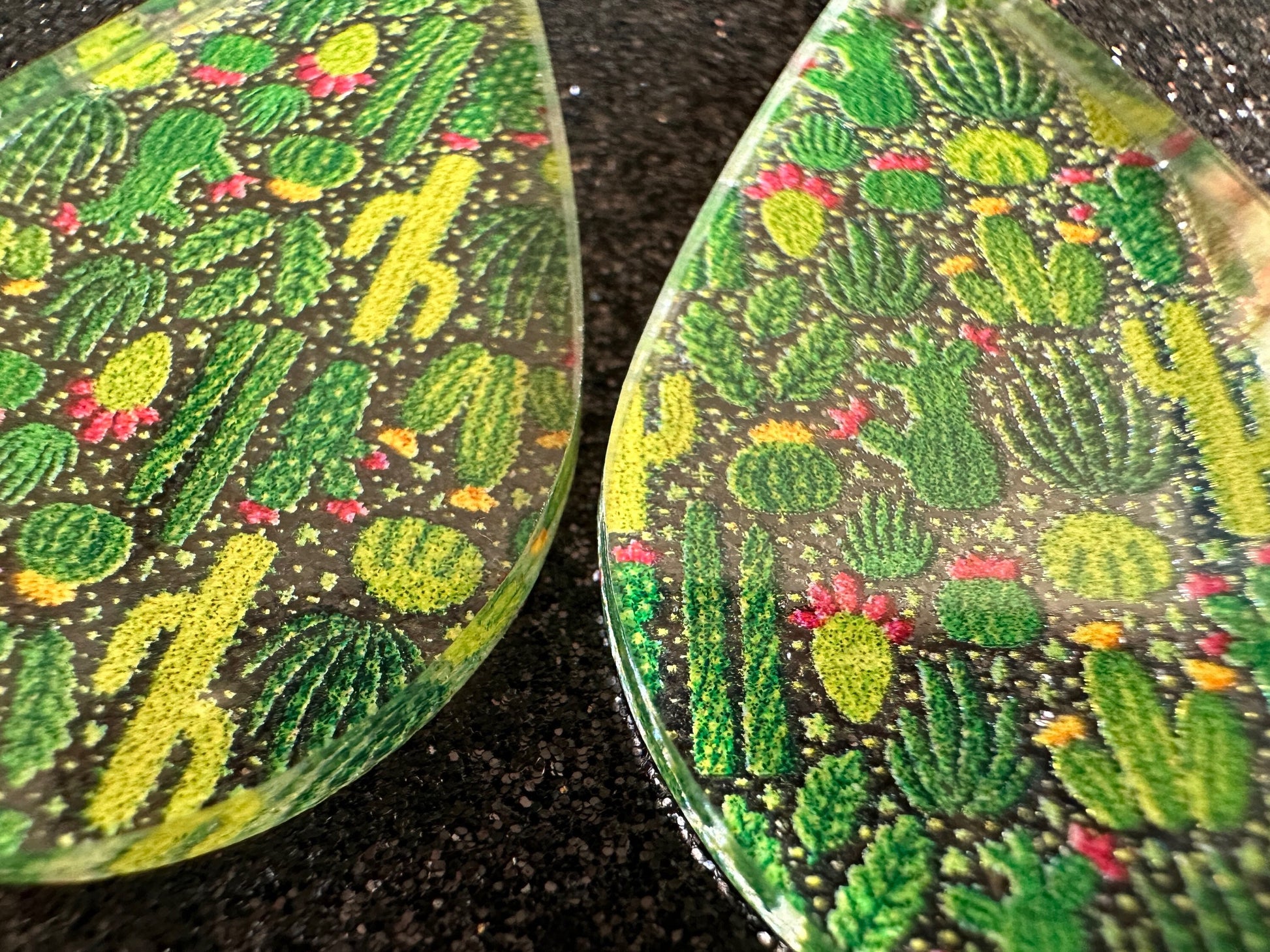 Cactus Earrings: Laser Cut Acrylic Cacti, Green Earrings, Plants, Tropical, Cactuses, Desert, Floral, Gardening, Best Gifts for Her/Him/Them