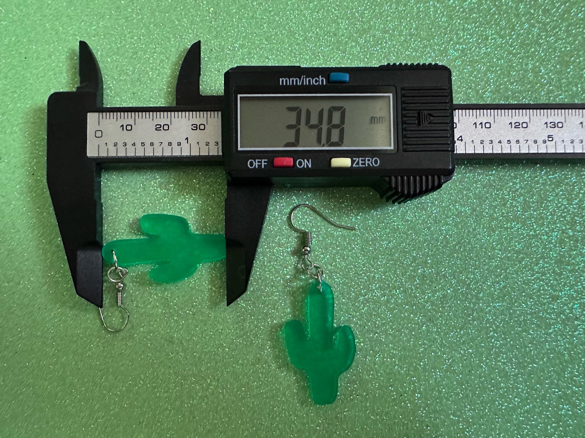 Cactus Earrings: Laser Cut Acrylic Palm Cacti, Cactuses, Desert, Green Earrings, Plants, Tropical, Best Gifts for Her/Him/Them