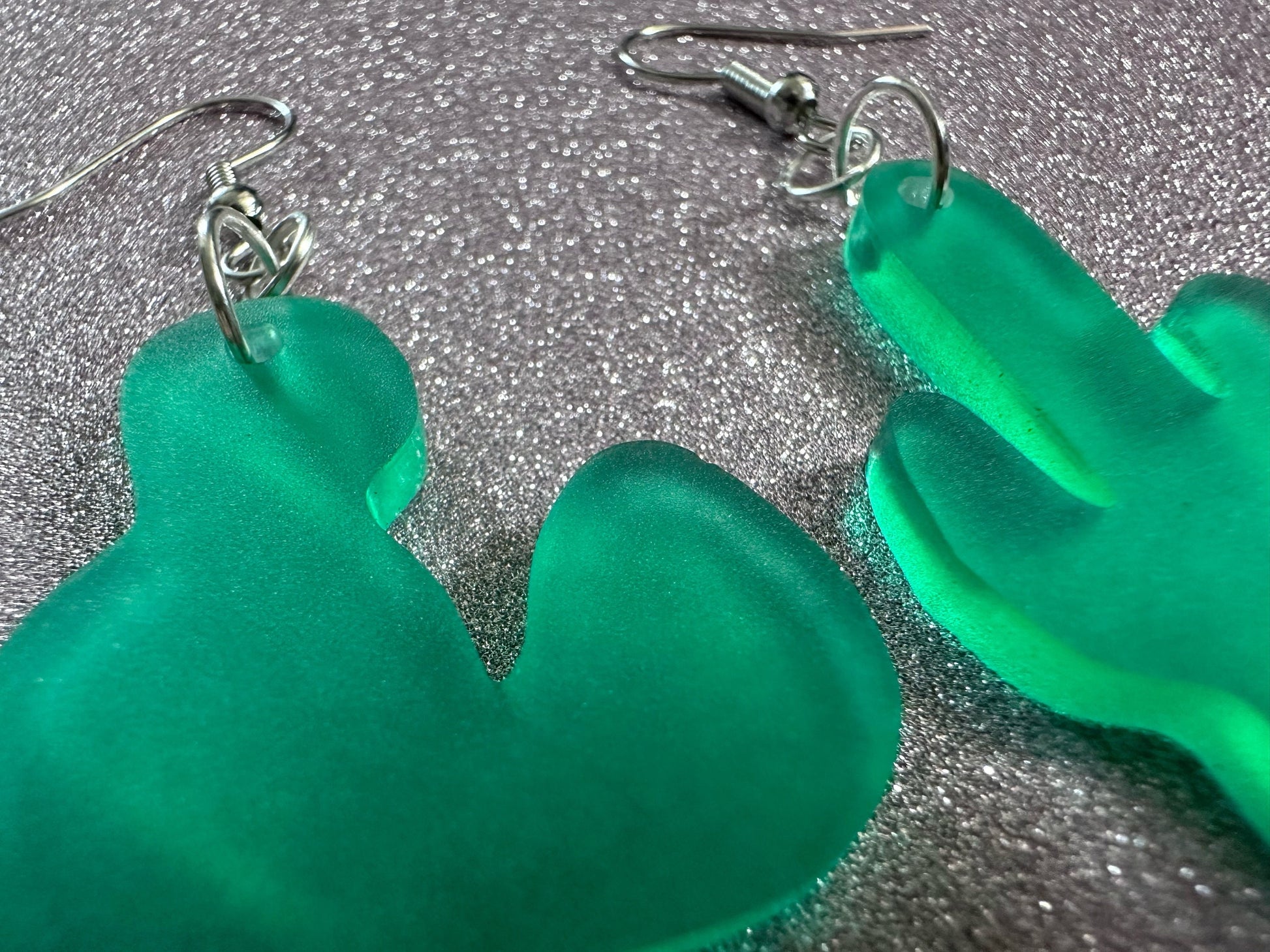 Cactus Earrings: Laser Cut Acrylic Palm Cacti, Green Earrings, Plants, Tropical, Best Gifts for Her/Him/Them