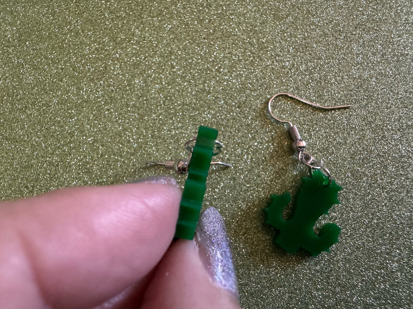 Cactus Earrings: Laser Cut Acrylic Palm Cacti, Green Earrings, Plants, Tropical, Spiky Cactuses, Best Gifts for Her/Him/Them
