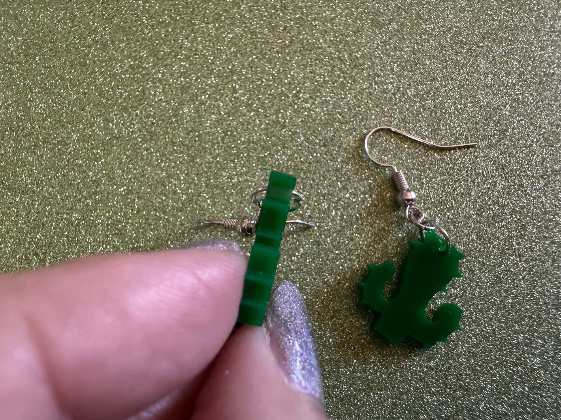 Cactus Earrings: Laser Cut Acrylic Palm Cacti, Green Earrings, Plants, Tropical, Spiky Cactuses, Best Gifts for Her/Him/Them