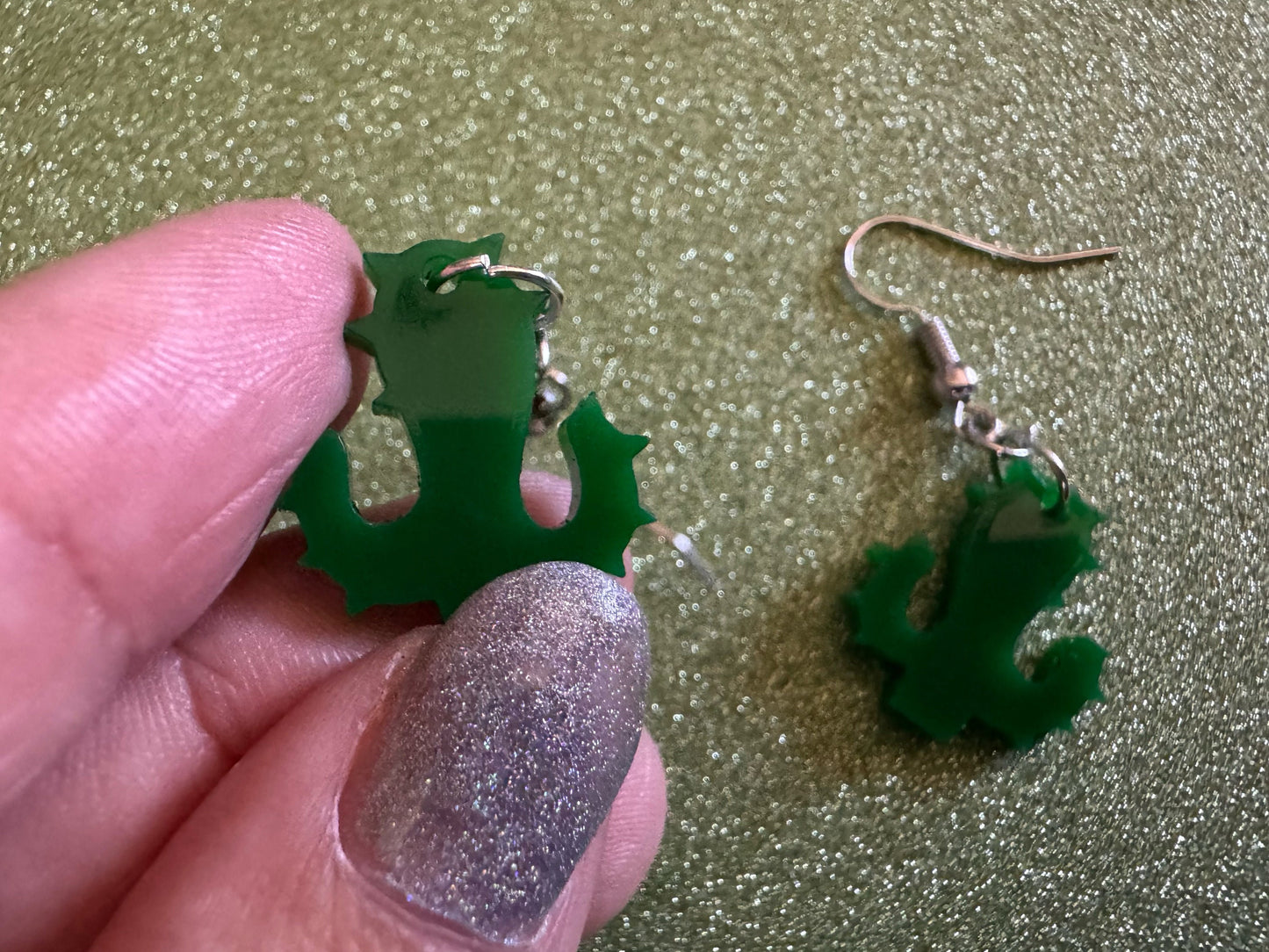 Cactus Earrings: Laser Cut Acrylic Palm Cacti, Green Earrings, Plants, Tropical, Spiky Cactuses, Best Gifts for Her/Him/Them