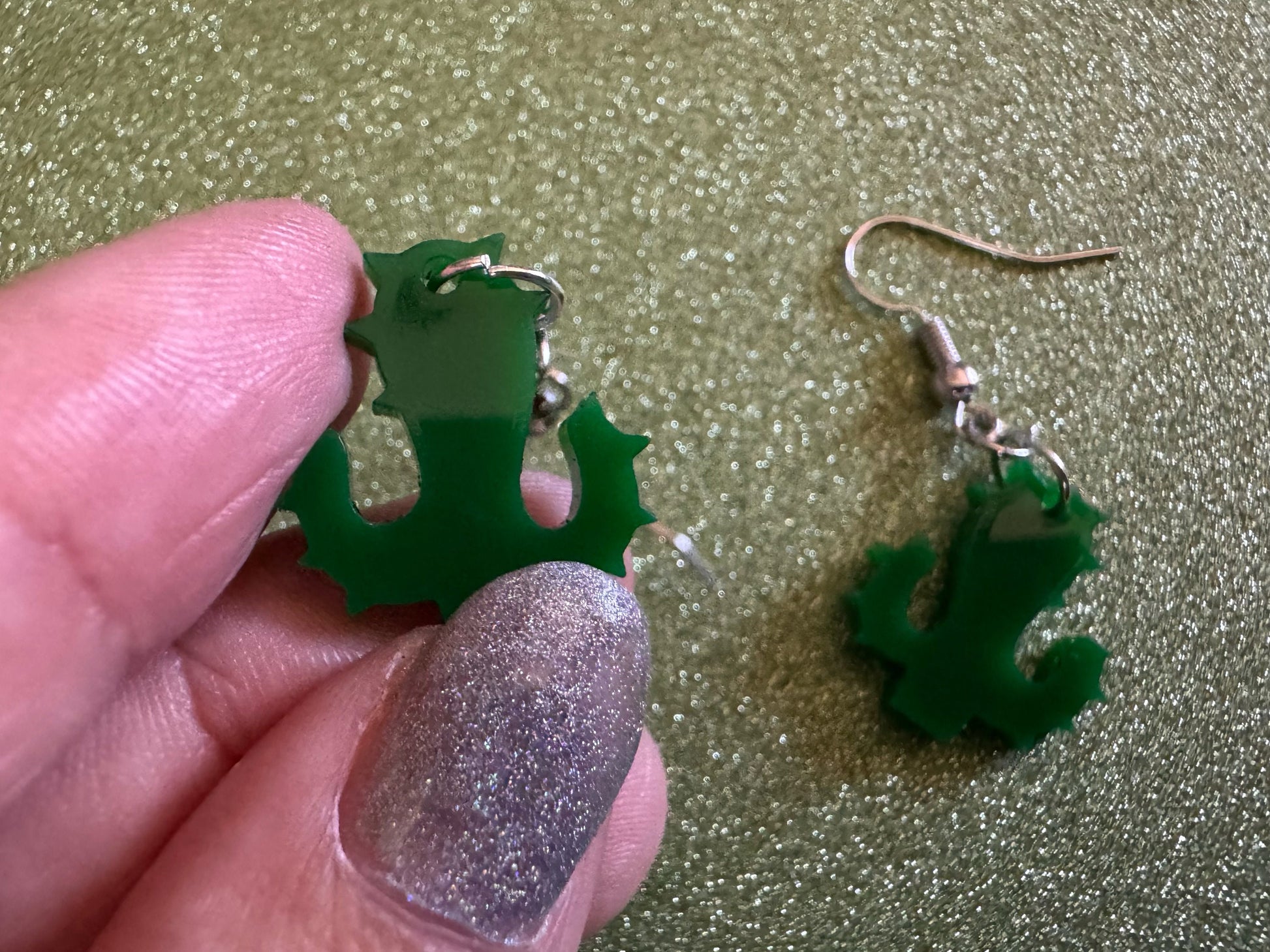 Cactus Earrings: Laser Cut Acrylic Palm Cacti, Green Earrings, Plants, Tropical, Spiky Cactuses, Best Gifts for Her/Him/Them
