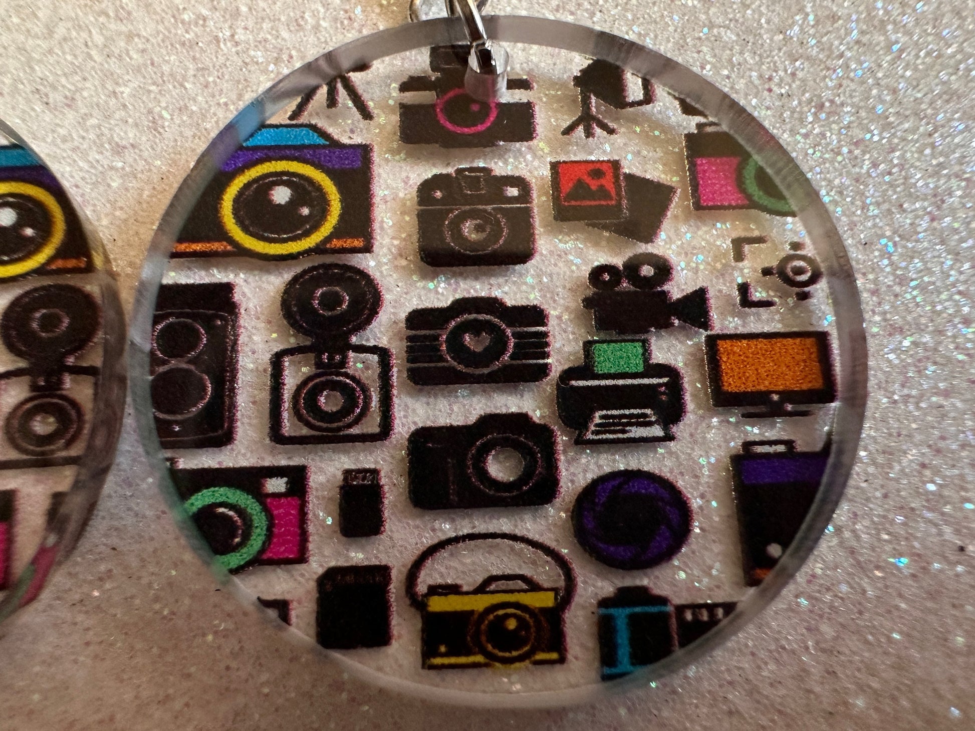 Camera Earrings: Laser Cut Acrylic Cameras, Hobby Photographer, Photos, Photo, Travel, Antique Camera, Pic, Tourist, Gifts for Her/Him/Them