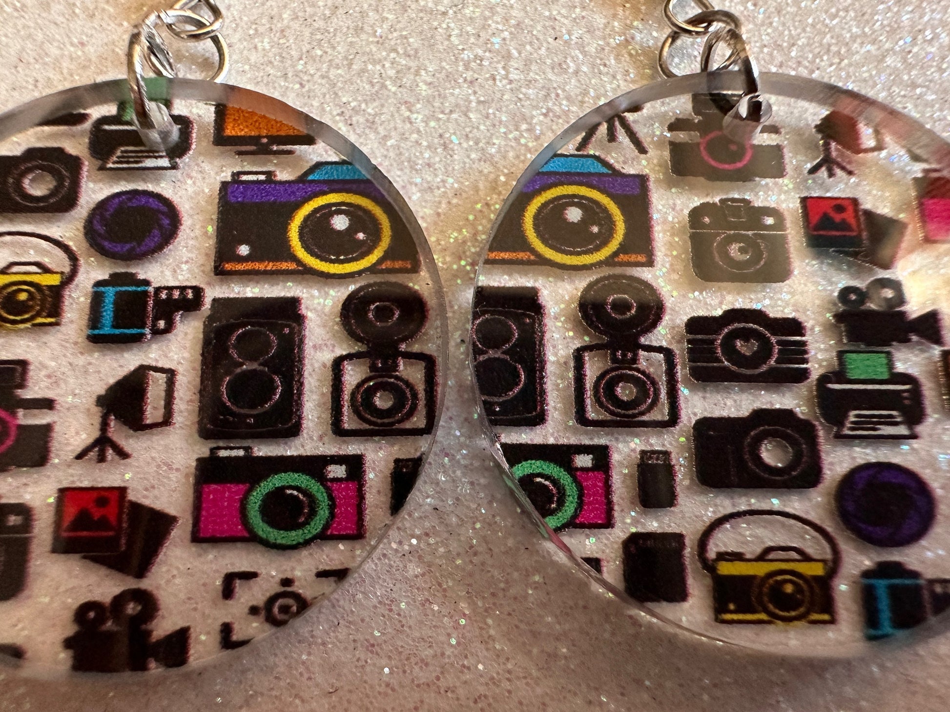 Camera Earrings: Laser Cut Acrylic Cameras, Hobby Photographer, Photos, Photo, Travel, Antique Camera, Pic, Tourist, Gifts for Her/Him/Them