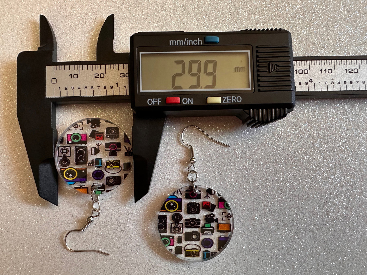 Camera Earrings: Laser Cut Acrylic Cameras, Hobby Photographer, Photos, Photo, Travel, Antique Camera, Pic, Tourist, Gifts for Her/Him/Them