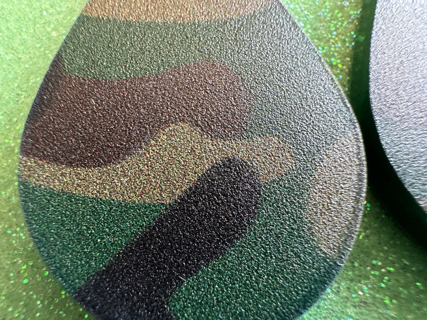 Camo Earrings: Laser Cut Acrylic Camouflage Earrings, Forest, Green, Military, Airsoft, Paintball, Army Outfit, Gifts for Her/Him/Them