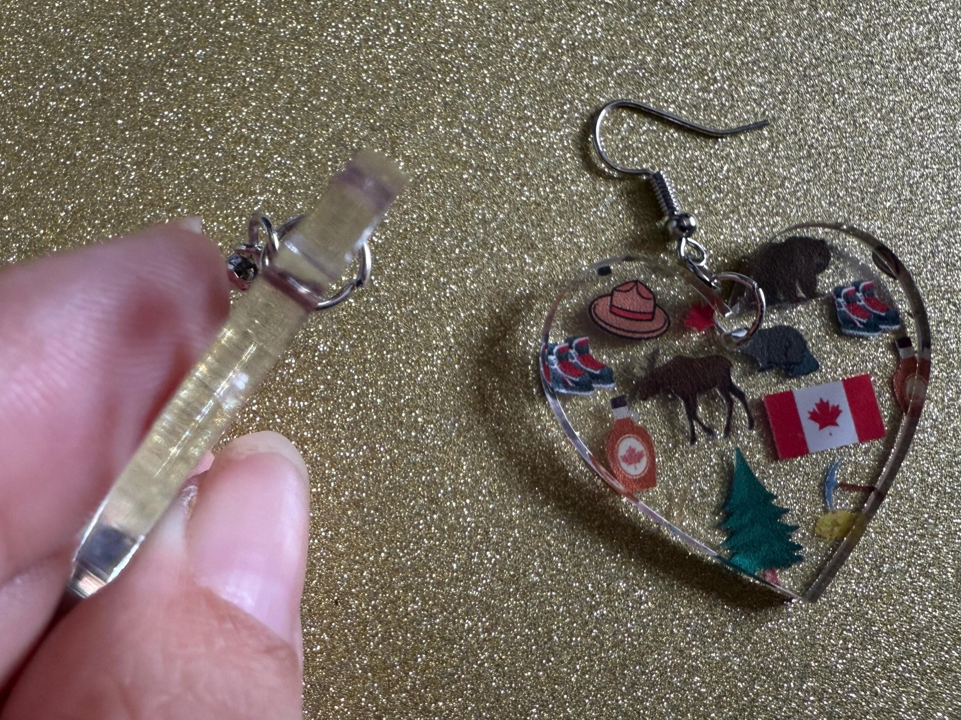 Canada Earrings: Laser Cut Acrylic Canada Flair, Moose, Maple Syrup, Maple Leaf, Canadian Pride, Novelty, Best Gifts for Her/Him/Them