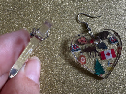 Canada Earrings: Laser Cut Acrylic Canada Flair, Moose, Maple Syrup, Maple Leaf, Canadian Pride, Novelty, Best Gifts for Her/Him/Them