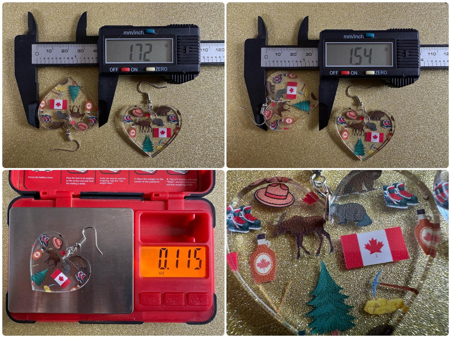 Canada Earrings: Laser Cut Acrylic Canada Flair, Moose, Maple Syrup, Maple Leaf, Canadian Pride, Novelty, Best Gifts for Her/Him/Them