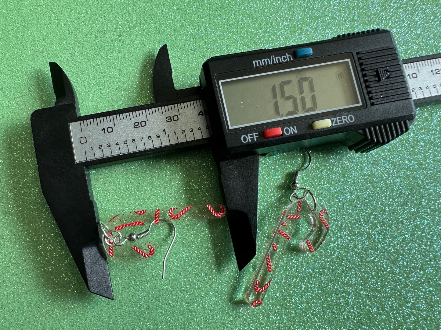 Candy Cane Earrings: Laser Cut Acrylic Candy Canes, Christmas Earrings, Holiday Dessert, Holidays, Sweet Tooth, Best Gifts for Her/Him/Them