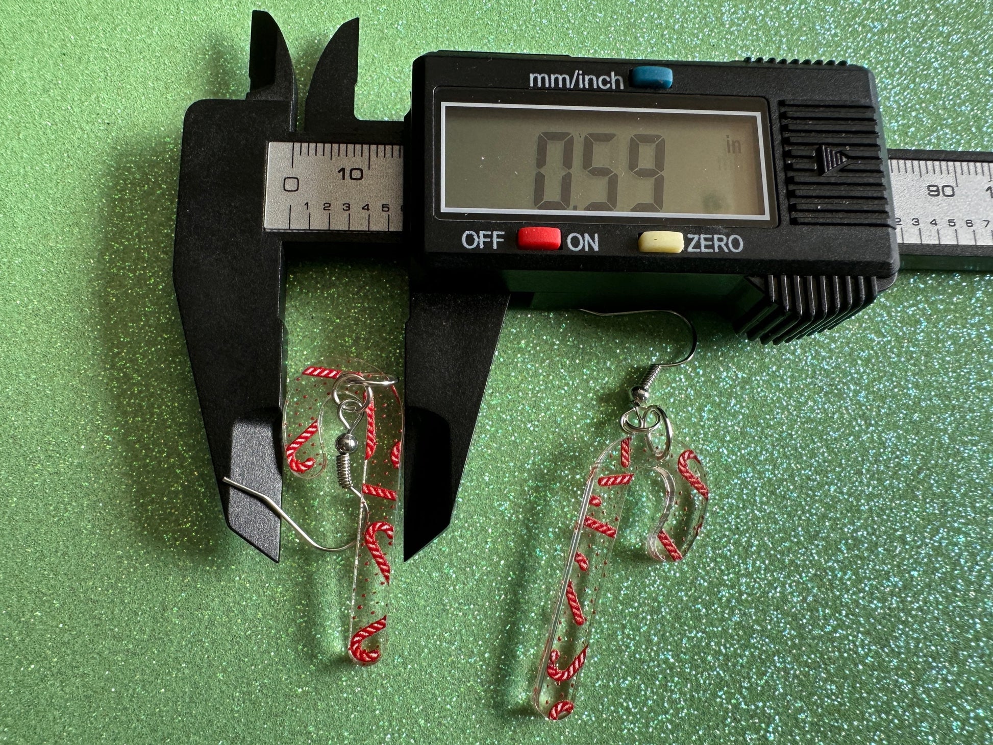 Candy Cane Earrings: Laser Cut Acrylic Candy Canes, Christmas Earrings, Holiday Dessert, Holidays, Sweet Tooth, Best Gifts for Her/Him/Them