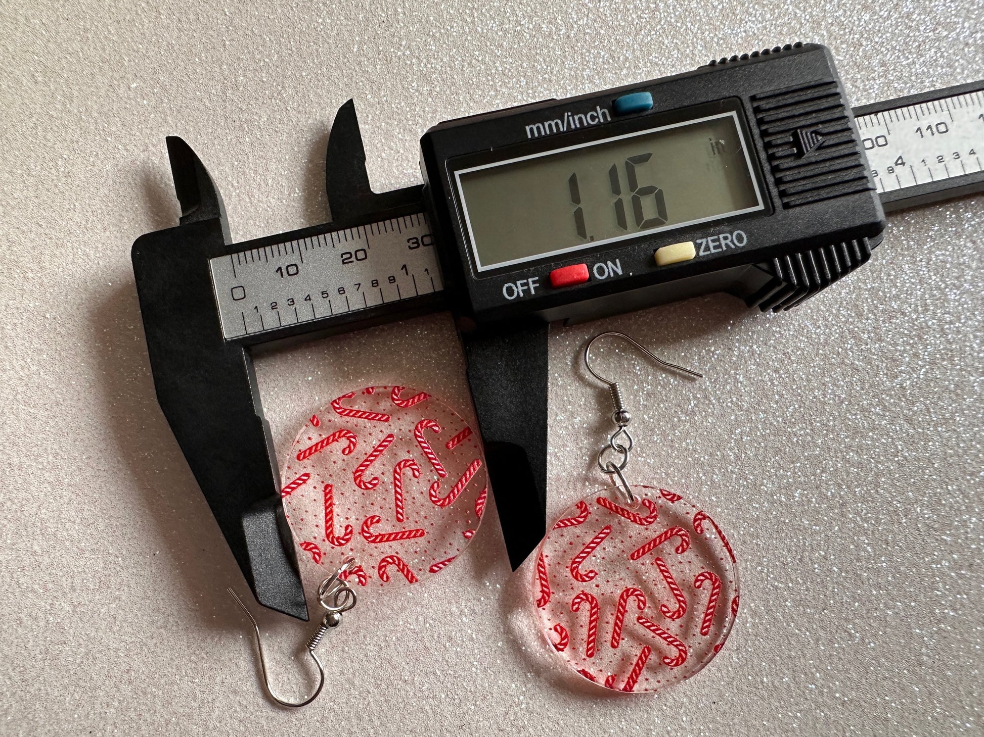 Candy Cane Earrings: Laser Cut Acrylic Candy Canes, Christmas Earrings, Holidays, Dessert, Holidays, Sweet Tooth, Gifts for Her/Him/Them