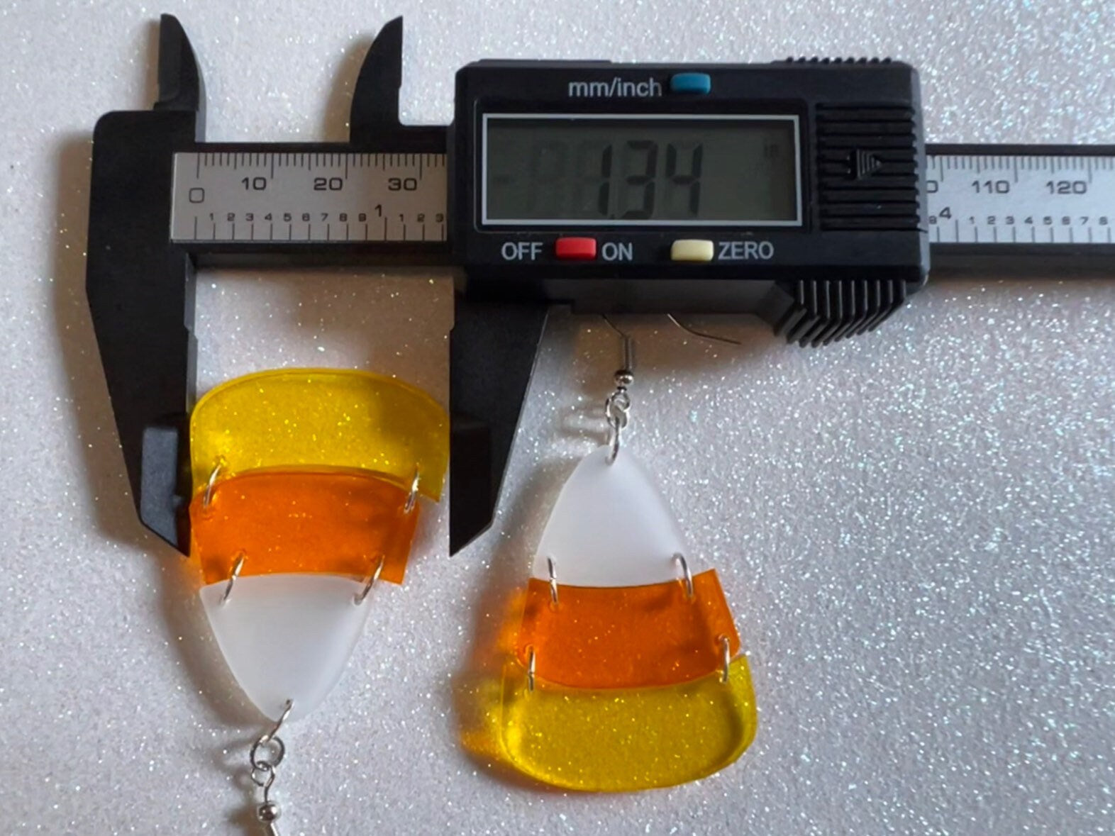 Candy Corn Earrings: Laser Cut Acrylic Candies, Trick or Treat, Halloween, Dessert, Sweet Tooth, Best Gifts for Her/Him/Them