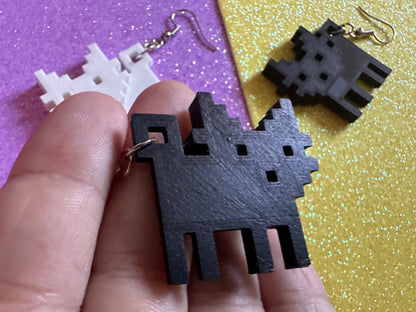 Cat Earrings: 3D Printed Cats, Pet, Kitty, Kitten, Pussy Cat, Animals, Feline, Cat, Black Cat, White Cat, Best Gifts for Her/Him/Them