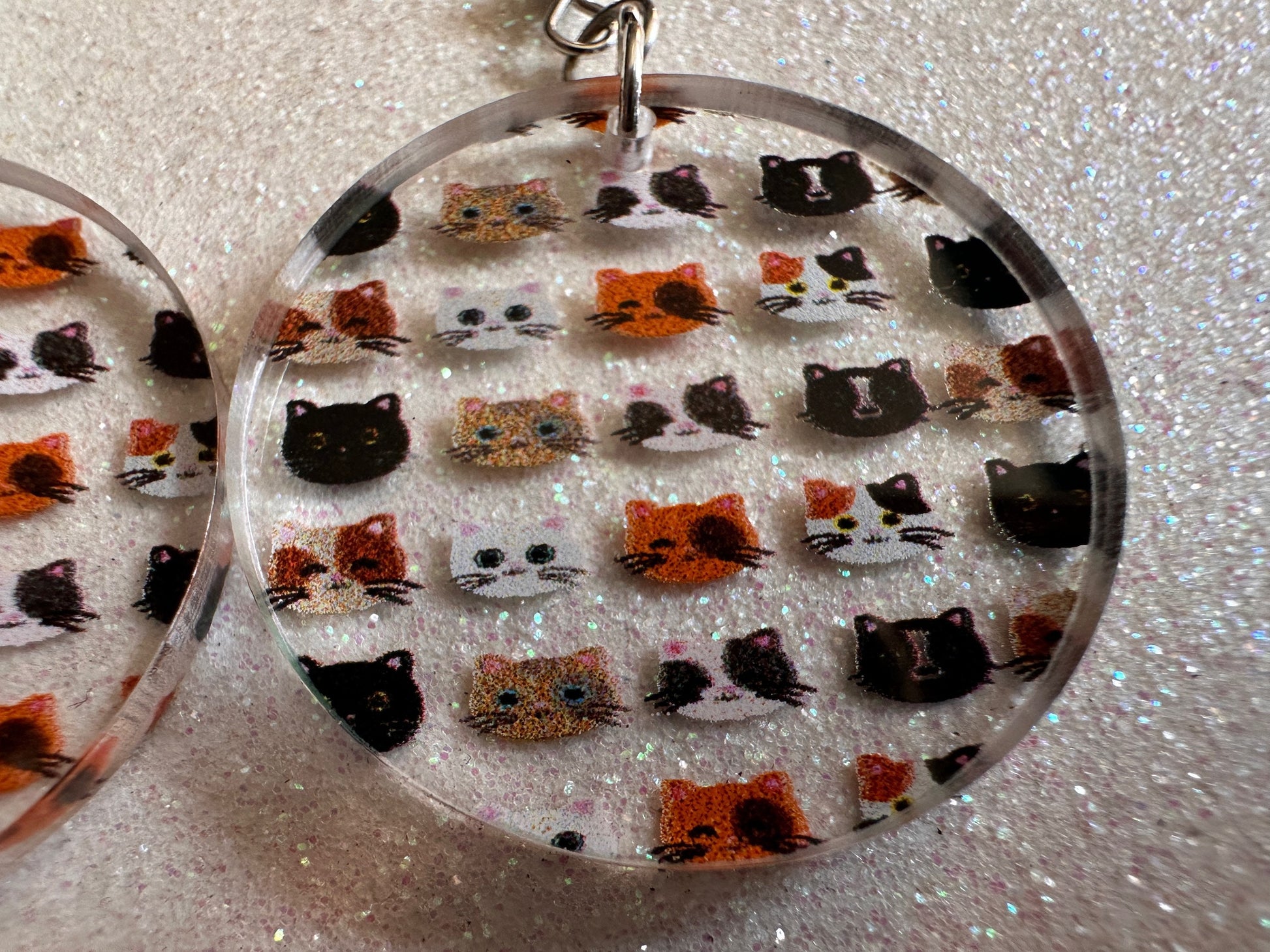 Cat Earrings: Laser Cut Acrylic Cats, Pet, Kitty, Kitten, Pussy Cat, Animals, Ginger Cat, Black Cat, White Cat, Best Gifts for Her/Him/Them
