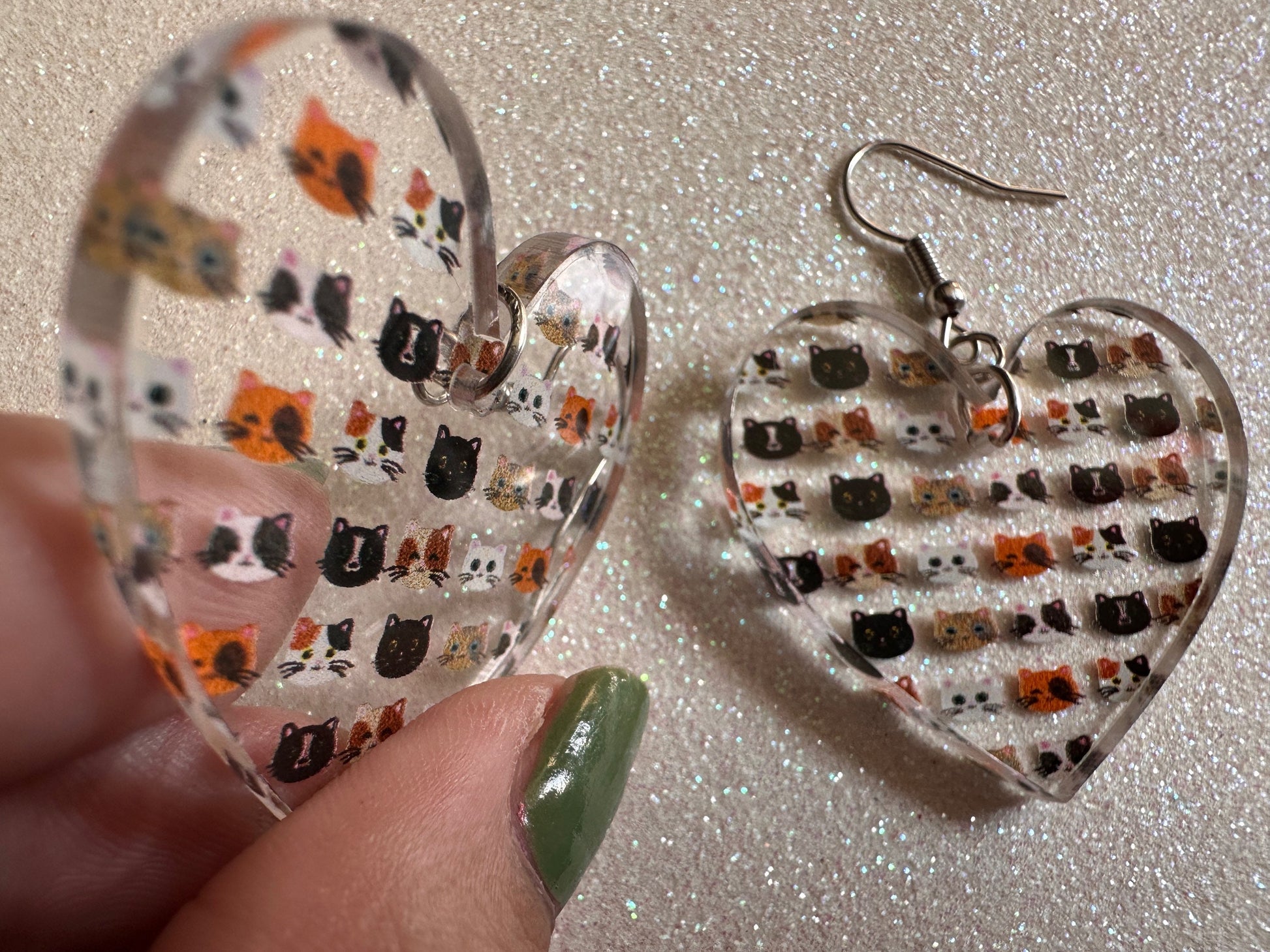 Cat Earrings: Laser Cut Acrylic Cats, Pet, Kitty, Kitten, Pussy Cat, Animals, Ginger Cat, Black Cat, White Cat, Best Gifts for Her/Him/Them
