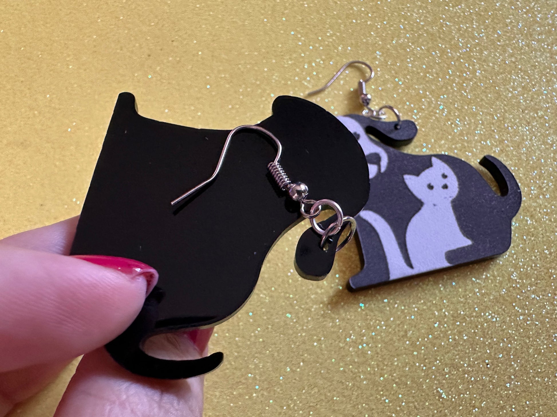 Cat and Dog Earrings: Laser Cut Acrylic Dogs and Cats, Dog and Cat Friends, Kitty, Kitten, Cat, Animals, Feline, Best Gifts for Her/Him/Them