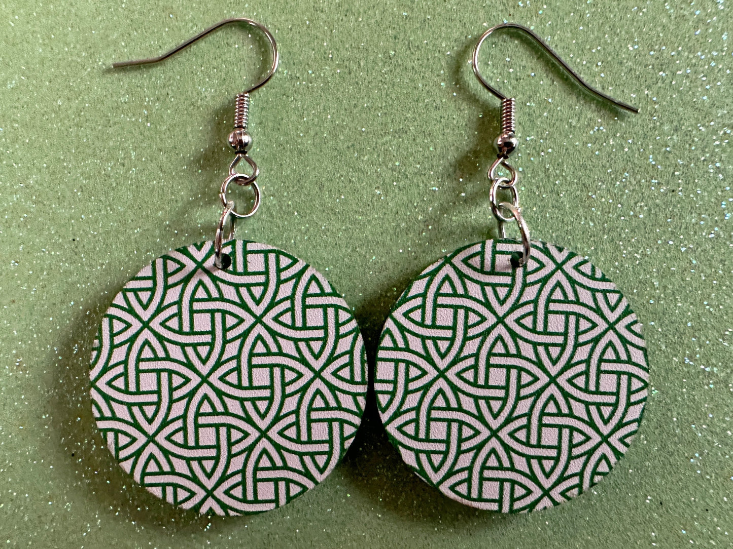 Celtic Knot Earrings: Laser Cut Acrylic Celtic Knots, Irish, Ireland, Green, Pagan, Paganism, Triquetra, Best Gifts for Her/Him/Them