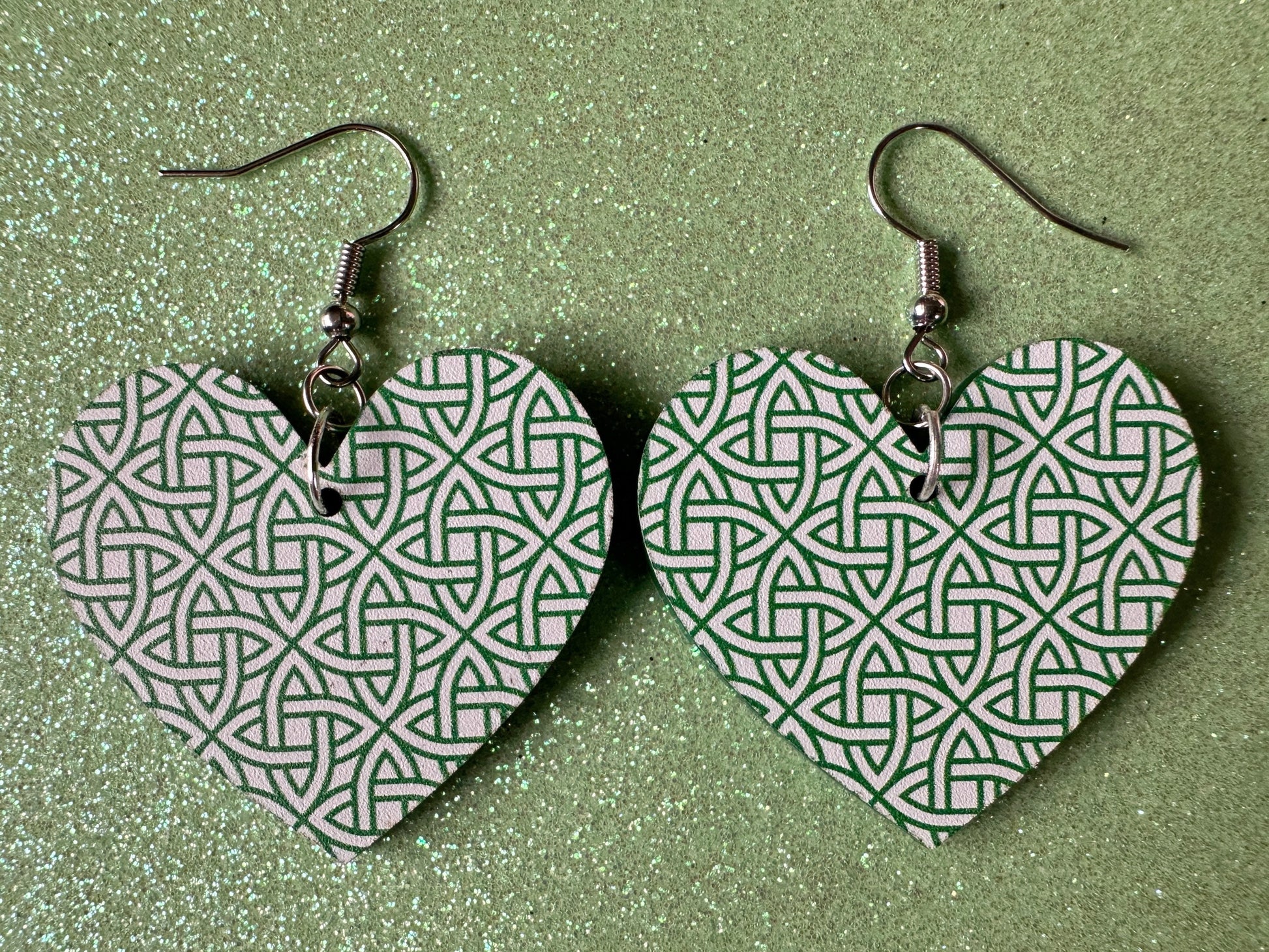 Celtic Knot Earrings: Laser Cut Acrylic Celtic Knots, Irish, Ireland, Green, Pagan, Paganism, Triquetra, Best Gifts for Her/Him/Them