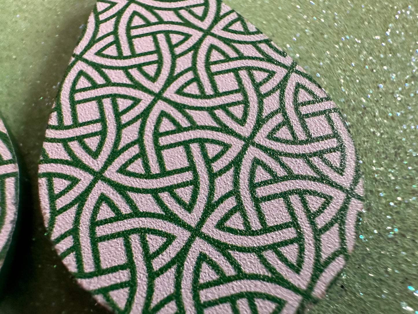 Celtic Knot Earrings: Laser Cut Acrylic Celtic Knots, Irish, Ireland, Green, Pagan, Paganism, Triquetra, Best Gifts for Her/Him/Them