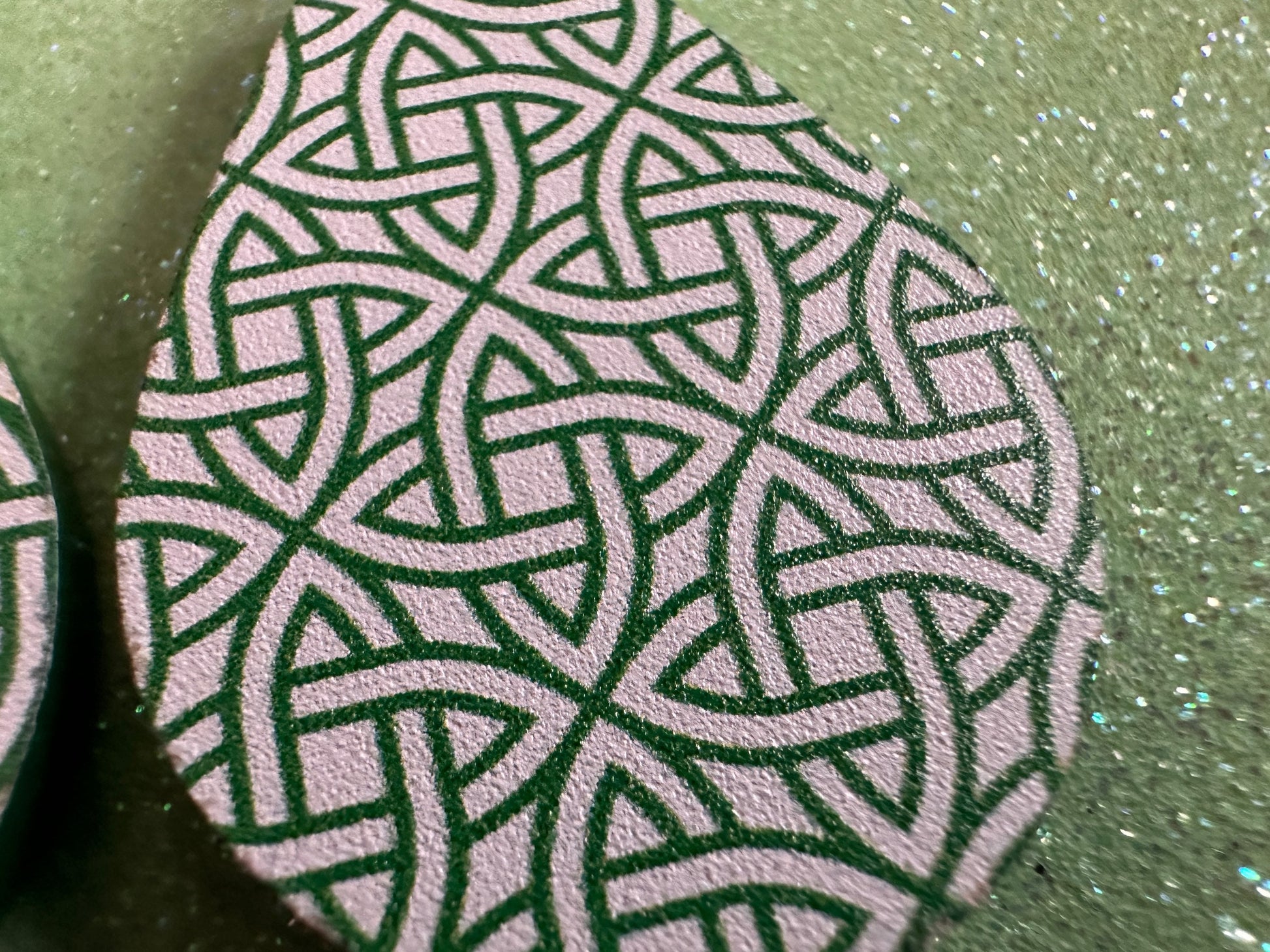 Celtic Knot Earrings: Laser Cut Acrylic Celtic Knots, Irish, Ireland, Green, Pagan, Paganism, Triquetra, Best Gifts for Her/Him/Them
