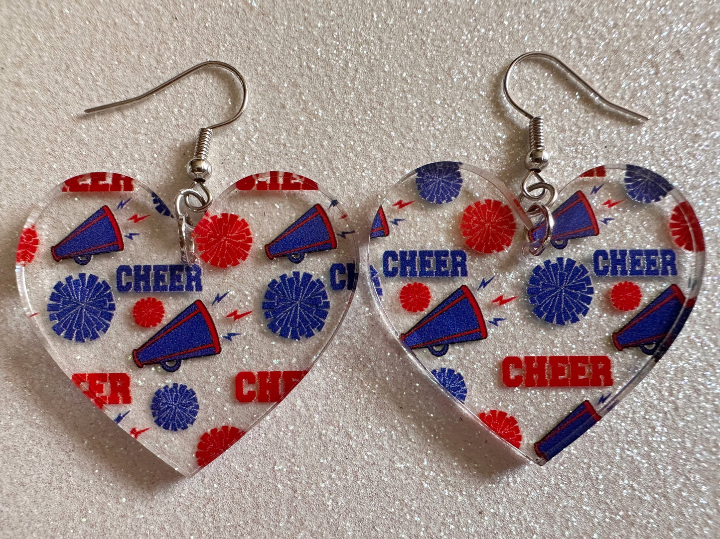 Cheerleading Earrings: Laser Cut Acrylic Earrings, Sports, Chearleader, Cheer, Cheer Captain, Sport Team, Sport, Best Gifts for Her/Him/Them