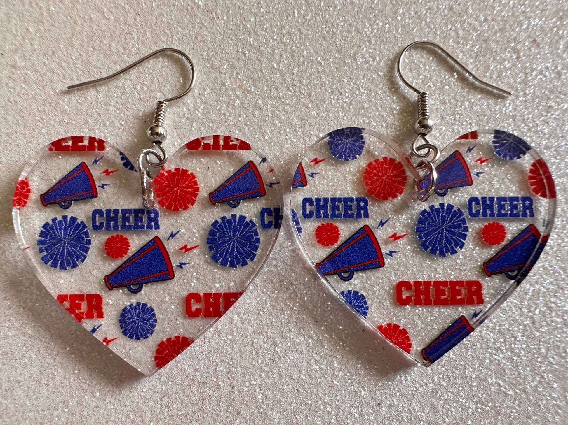 Cheerleading Earrings: Laser Cut Acrylic Earrings, Sports, Chearleader, Cheer, Cheer Captain, Sport Team, Sport, Best Gifts for Her/Him/Them