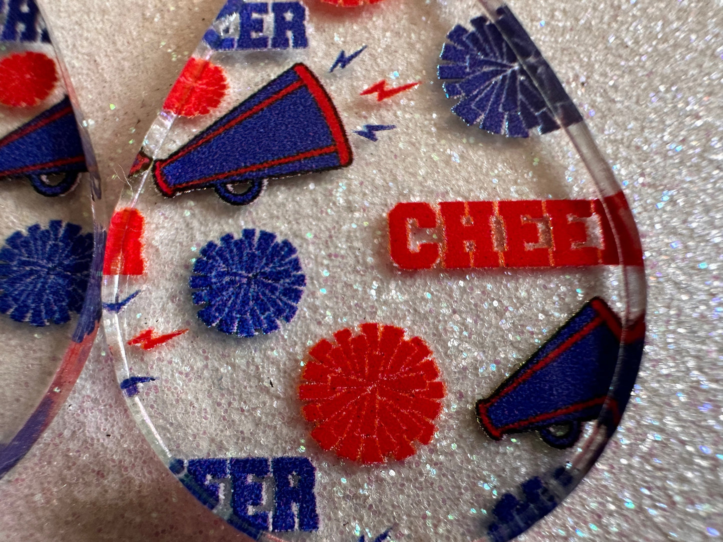 Cheerleading Earrings: Laser Cut Acrylic Earrings, Sports, Chearleader, Cheer, Cheer Captain, Sport Team, Sport, Best Gifts for Her/Him/Them