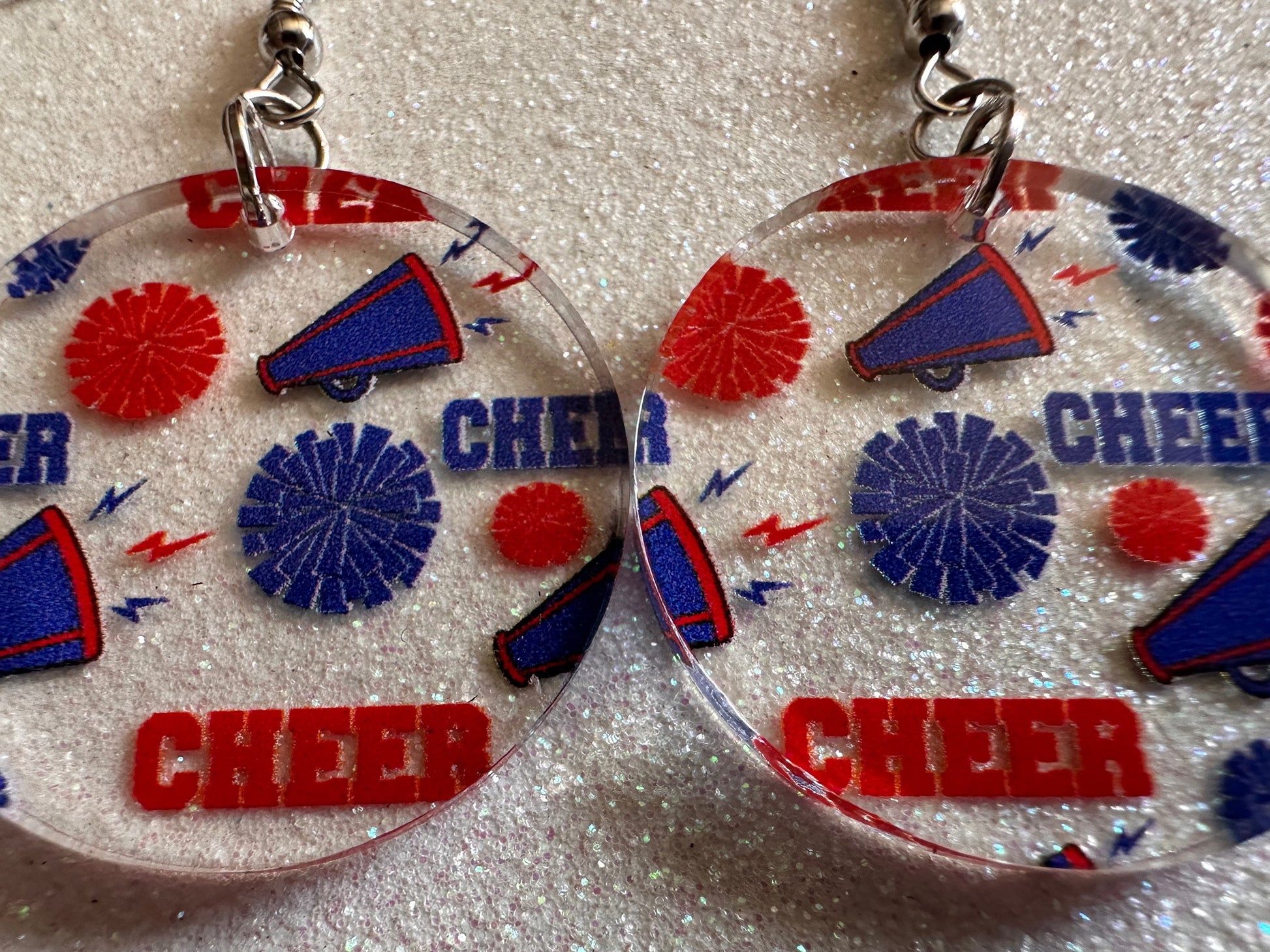 Cheerleading Earrings: Laser Cut Acrylic Earrings, Sports, Chearleader, Cheer, Cheer Captain, Sport Team, Sport, Best Gifts for Her/Him/Them
