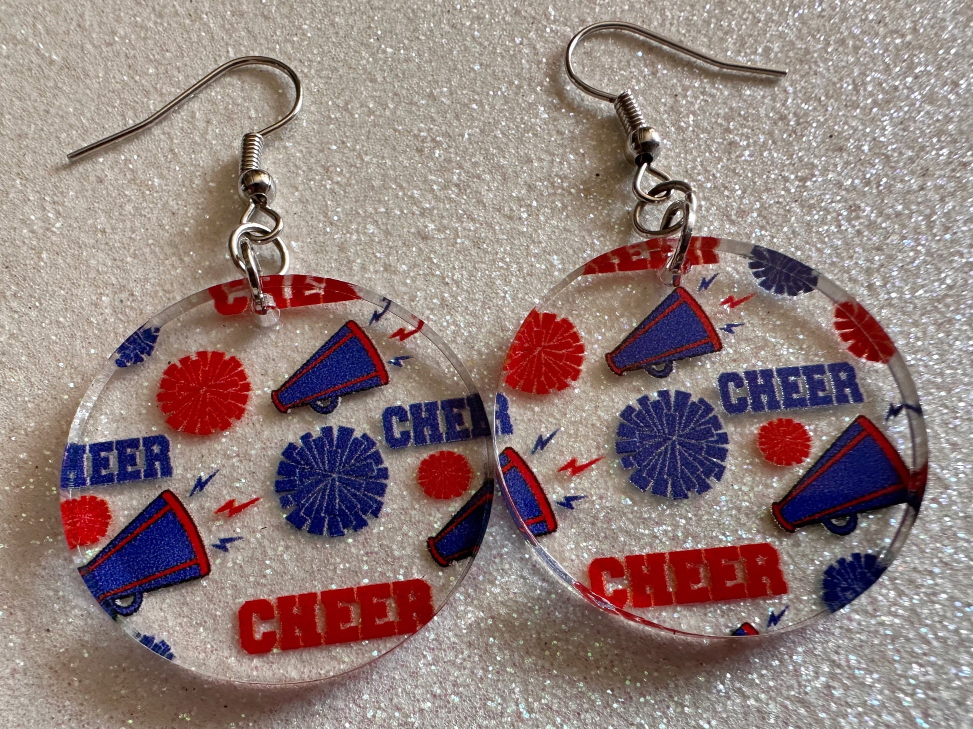 Cheerleading Earrings: Laser Cut Acrylic Earrings, Sports, Chearleader, Cheer, Cheer Captain, Sport Team, Sport, Best Gifts for Her/Him/Them