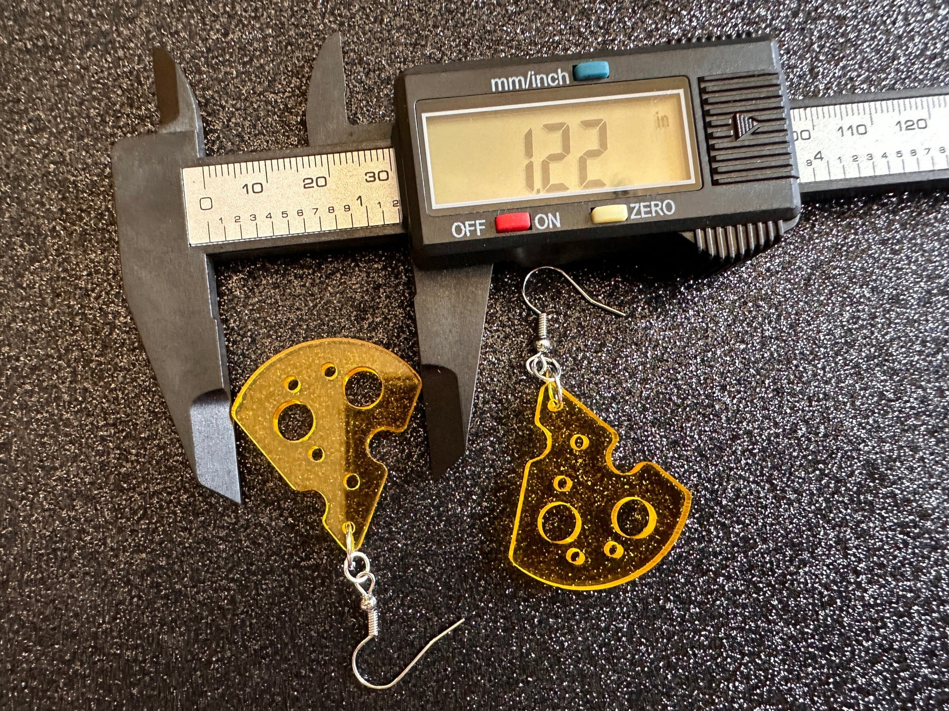 Cheese Slice Earrings: Laser Cut Acrylic Cheese, Dairy, Cow, Swiss Cheese, Slices, Food Earrings, Best Gifts for Her/Him/Them