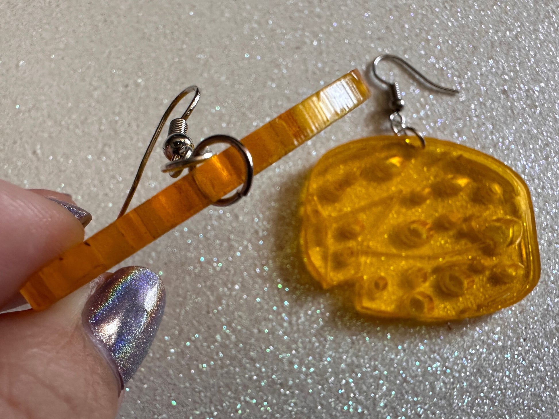 Cheese Wheel Earrings: Laser Cut Acrylic Cheese, Wheel of Cheese, Dairy, Cow, Swiss Cheese, Slices, Food Earrings, Gifts for Her/Him/Them