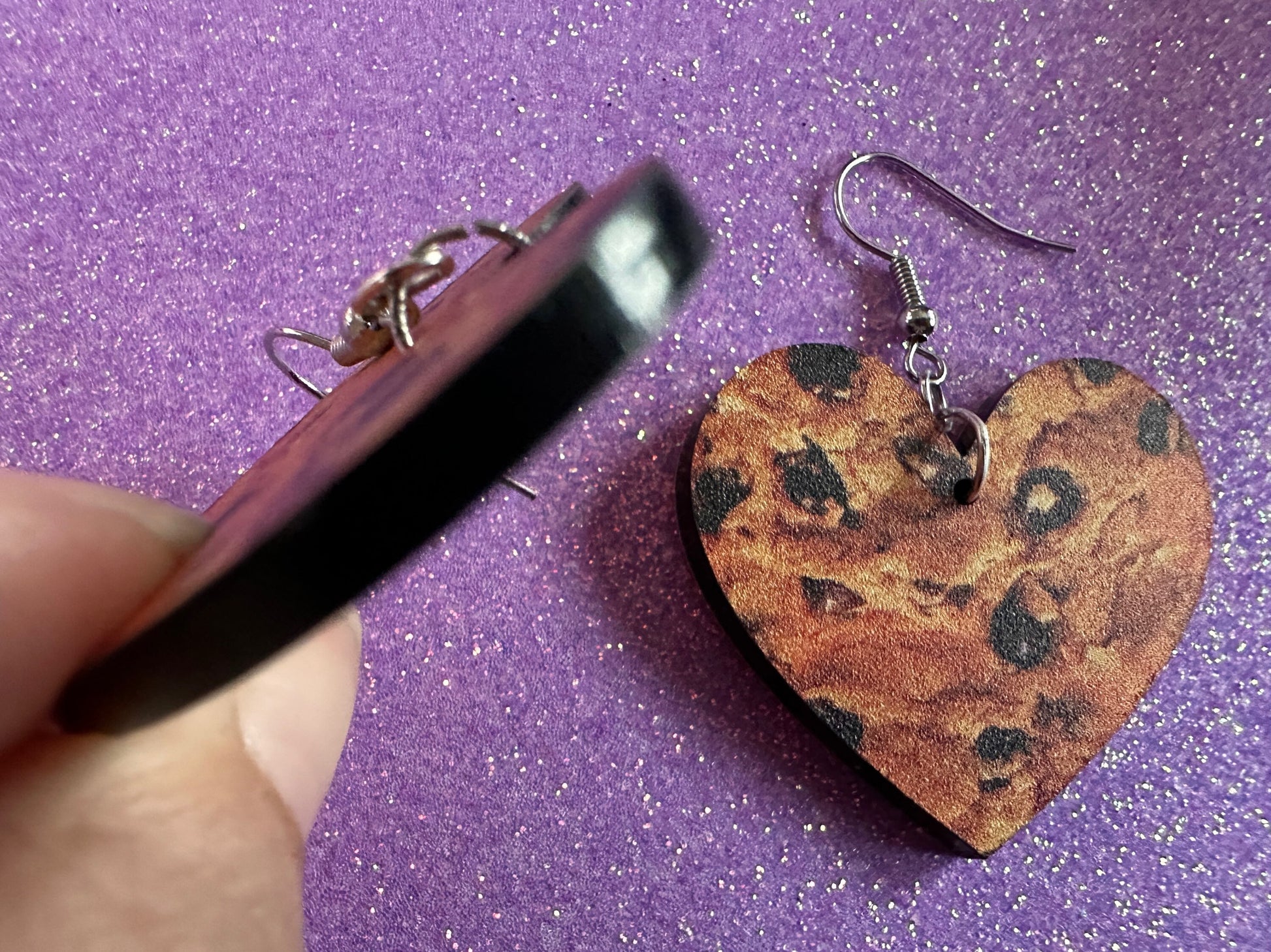 Chocolate Chip Cookie Earrings: Laser Cut Acrylic Cookies, Bakery, Snack, Dessert, Food Earrings, Biscuit, Best Gifts for Her/Him/Them