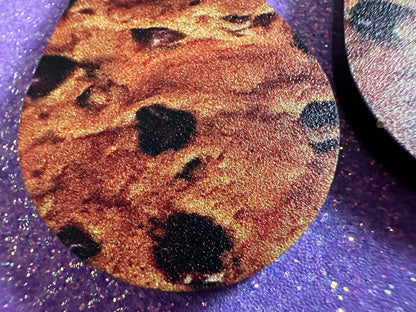Chocolate Chip Cookie Earrings: Laser Cut Acrylic Cookies, Bakery, Snack, Dessert, Food Earrings, Biscuit, Best Gifts for Her/Him/Them