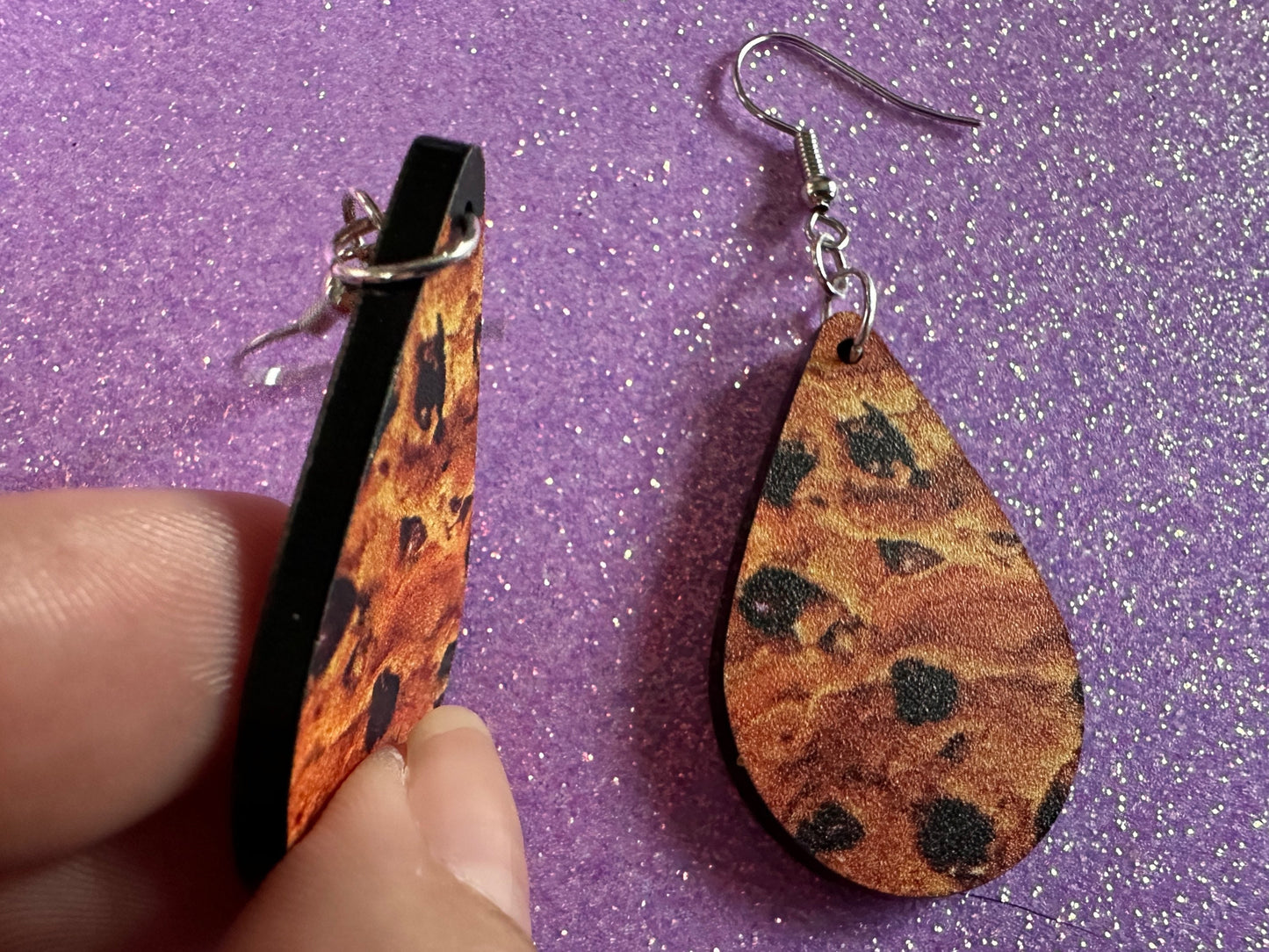Chocolate Chip Cookie Earrings: Laser Cut Acrylic Cookies, Bakery, Snack, Dessert, Food Earrings, Biscuit, Best Gifts for Her/Him/Them