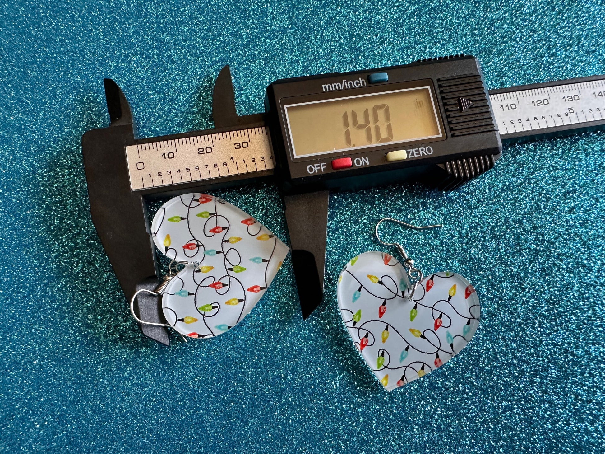 Christmas Light Earrings: Laser Cut Acrylic Christmas Bulbs, Hearts, Lights, Winter, Festive, Xmas, Holidays, Best Gifts for Her/Him/Them