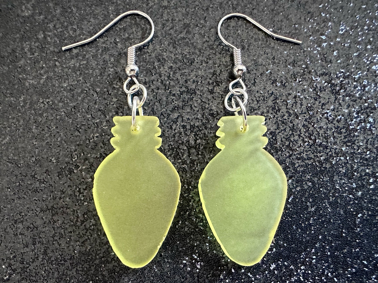 Christmas Light Earrings: Laser Cut Acrylic Christmas Lights, X-mas, Winter, Festive, Xmas, Fairy Lights, Holidays, Gifts for Her/Him/Them
