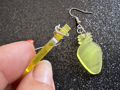 Christmas Light Earrings: Laser Cut Acrylic Christmas Lights, X-mas, Winter, Festive, Xmas, Fairy Lights, Holidays, Gifts for Her/Him/Them