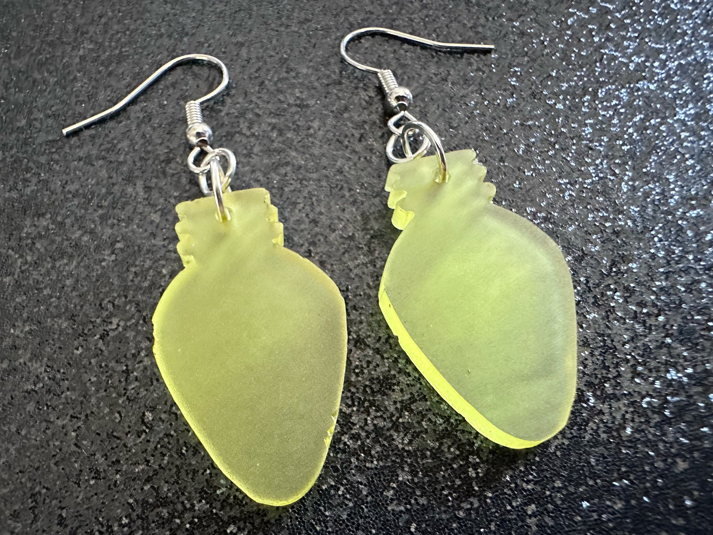 Christmas Light Earrings: Laser Cut Acrylic Christmas Lights, X-mas, Winter, Festive, Xmas, Fairy Lights, Holidays, Gifts for Her/Him/Them