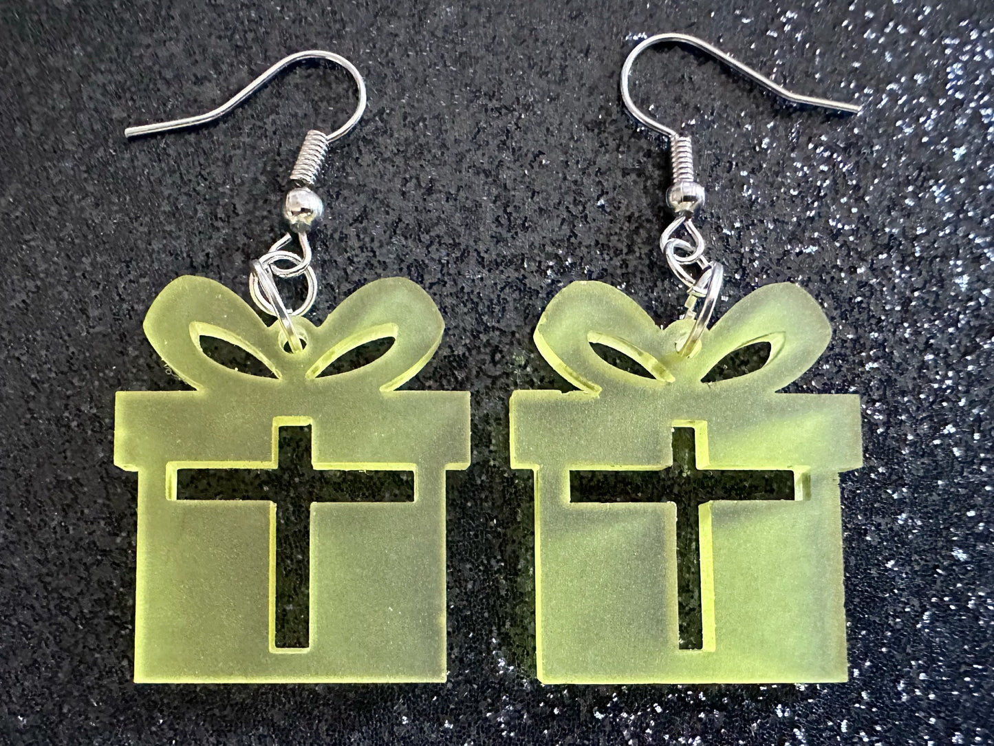 Christmas Present Earrings: Laser Cut Acrylic Presents, Xmas, X-mas, Birthday, Best Gifts for Her/Him/Them