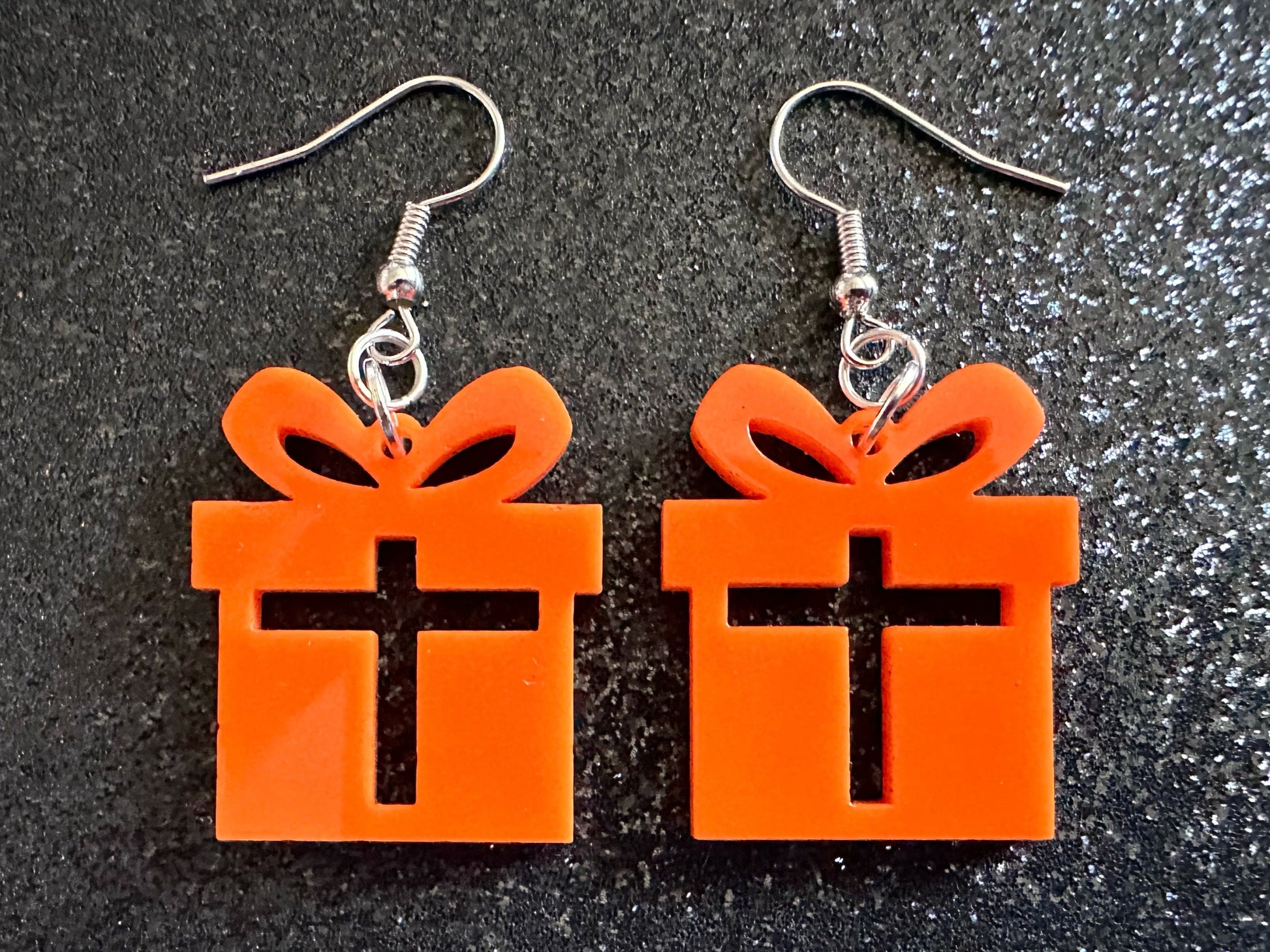 Christmas Present Earrings: Laser Cut Acrylic Presents, Xmas, X-mas, Birthday, Best Gifts for Her/Him/Them