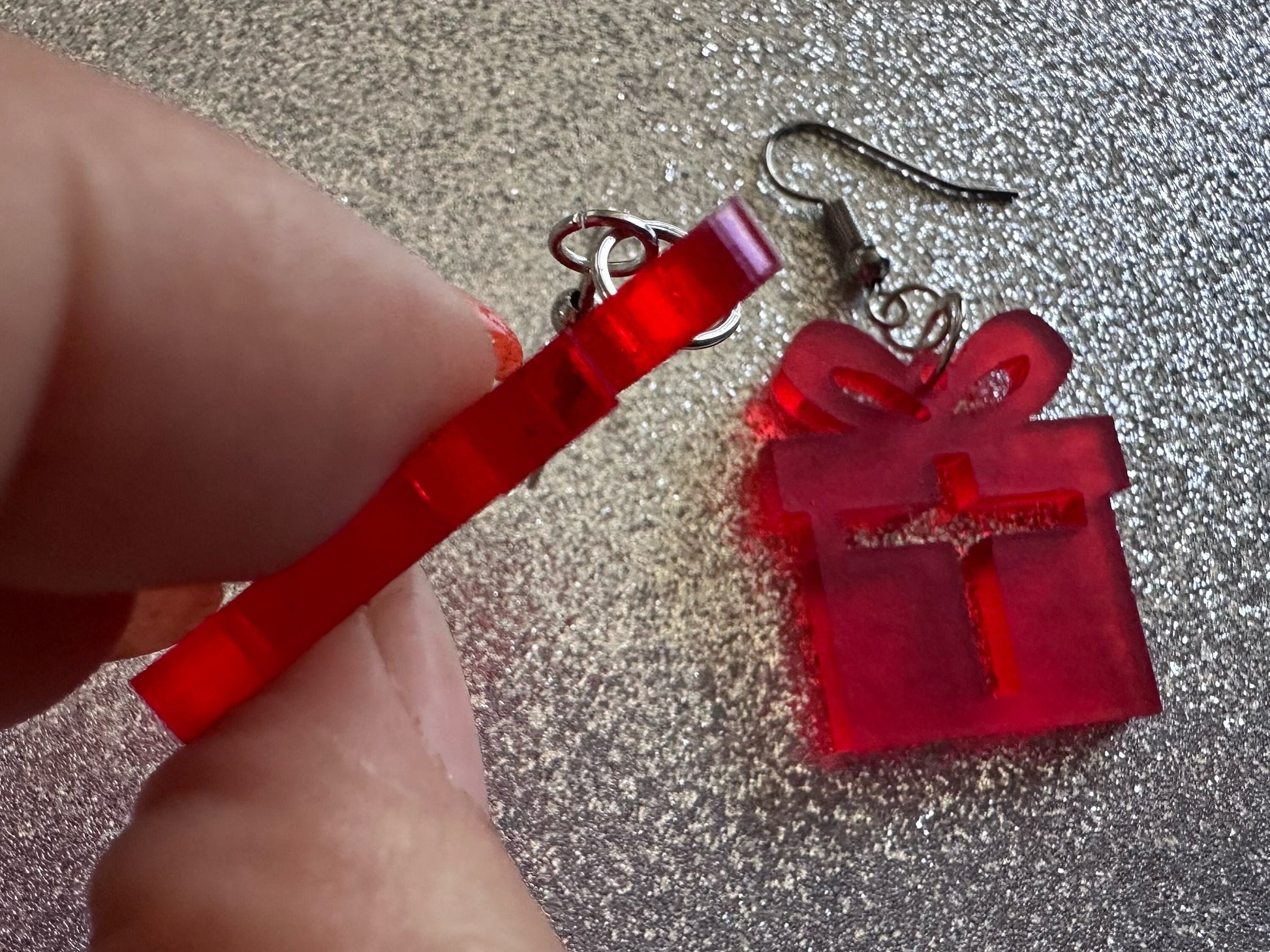 Christmas Present Earrings: Laser Cut Acrylic Presents, Xmas, X-mas, Birthday, Best Gifts for Her/Him/Them