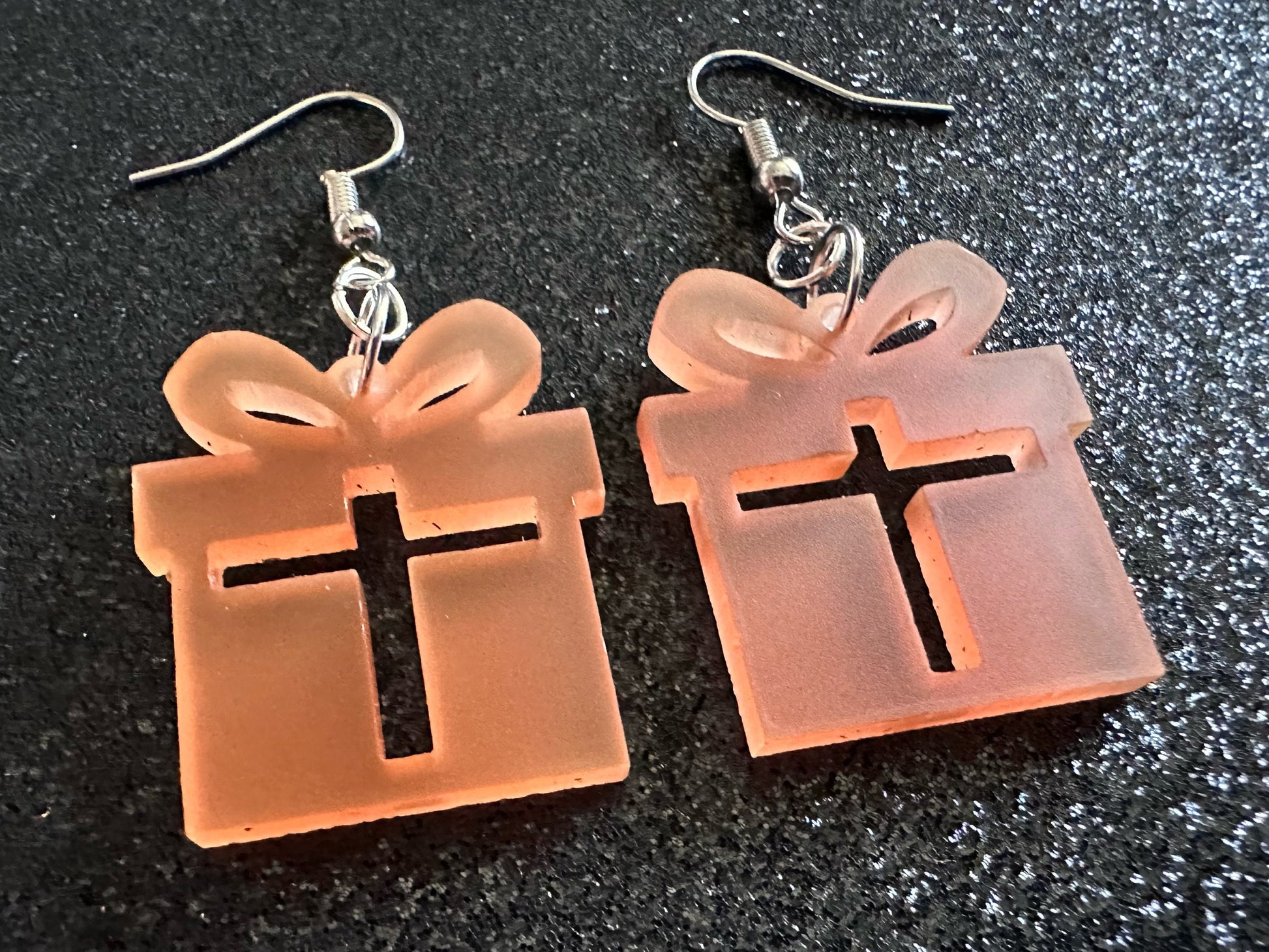 Christmas Present Earrings: Laser Cut Acrylic Presents, Xmas, X-mas, Birthday, Best Gifts for Her/Him/Them