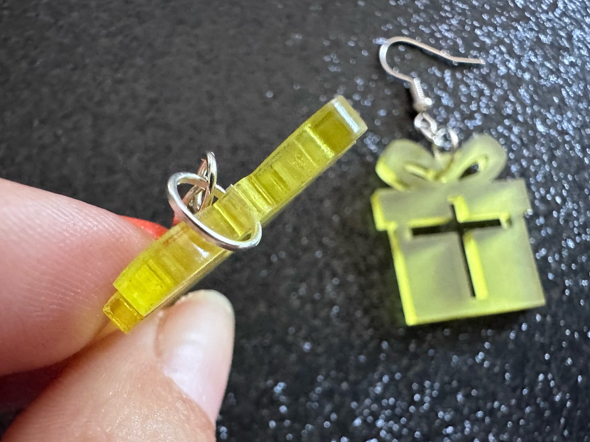 Christmas Present Earrings: Laser Cut Acrylic Presents, Xmas, X-mas, Birthday, Best Gifts for Her/Him/Them