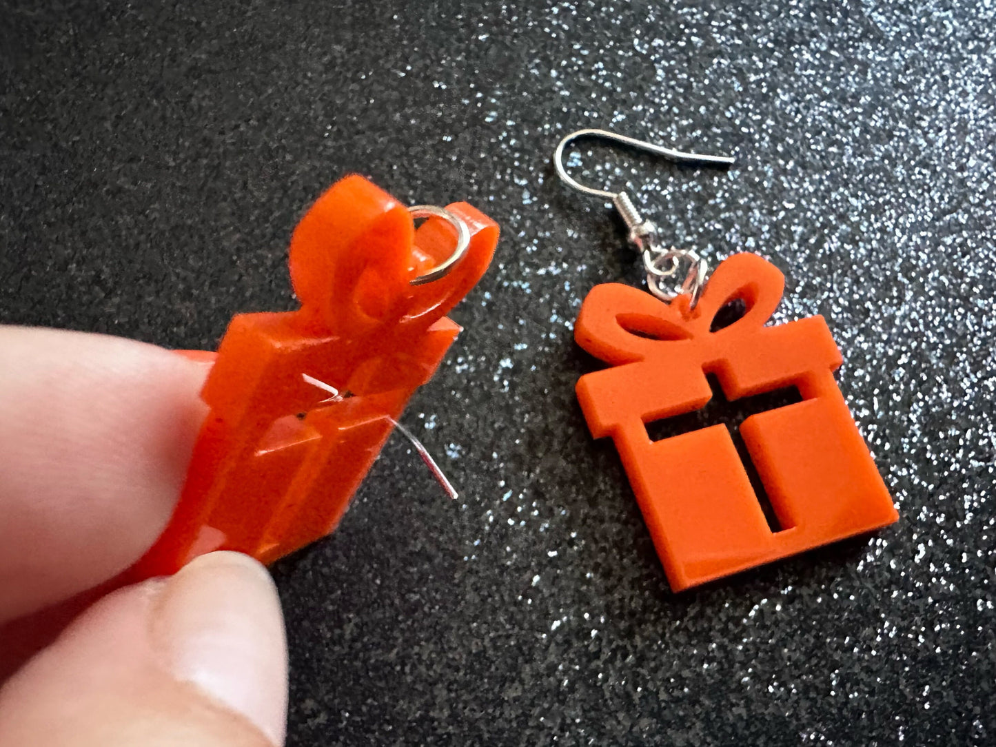 Christmas Present Earrings: Laser Cut Acrylic Presents, Xmas, X-mas, Birthday, Best Gifts for Her/Him/Them