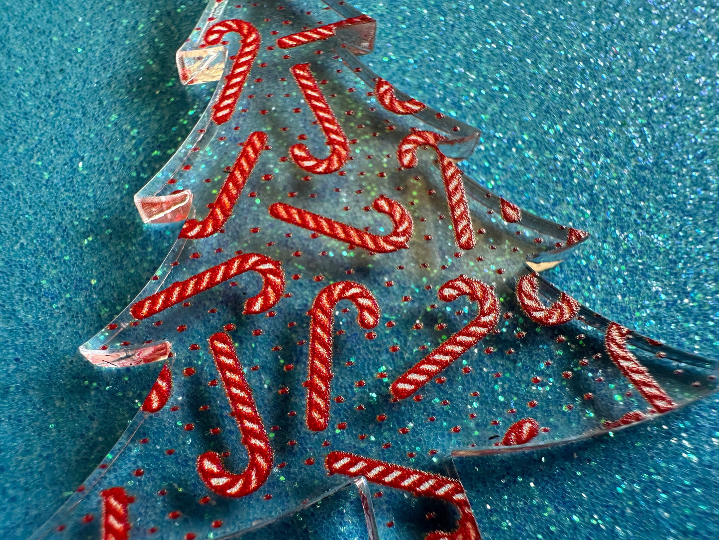 Christmas Tree Earrings: Laser Cut Acrylic Christmas Trees, Candy Canes, Christmas Cookies, Christmas Lights, Xmas, Gifts for Her/Him/Them