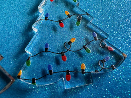 Christmas Tree Earrings: Laser Cut Acrylic Christmas Trees, Candy Canes, Christmas Cookies, Christmas Lights, Xmas, Gifts for Her/Him/Them