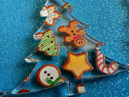 Christmas Tree Earrings: Laser Cut Acrylic Christmas Trees, Candy Canes, Christmas Cookies, Christmas Lights, Xmas, Gifts for Her/Him/Them